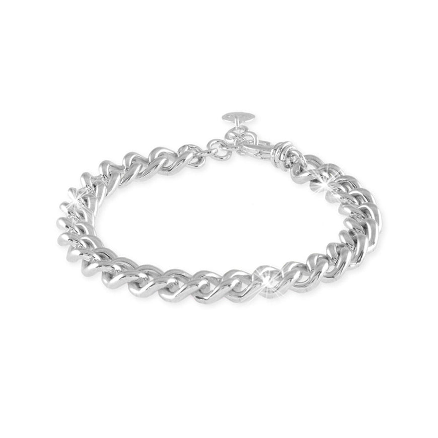 Bracciale con Catena grumetta Mini in Bronzo Argentato
