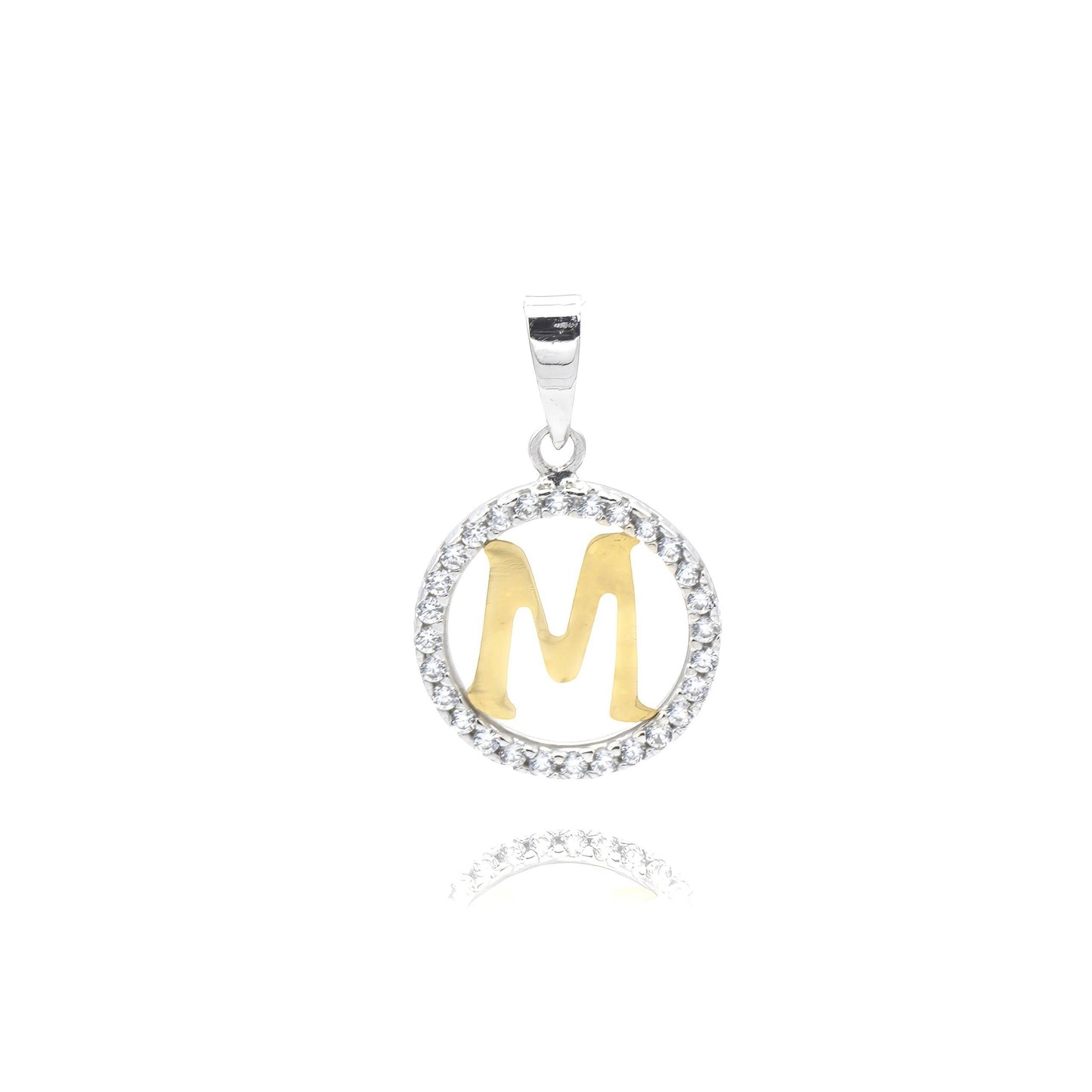 Pendente Lettera M in Oro