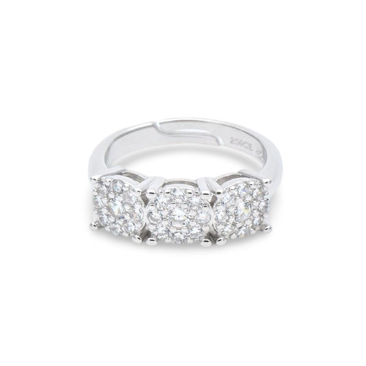 Anello Trilogy Magic In Argento