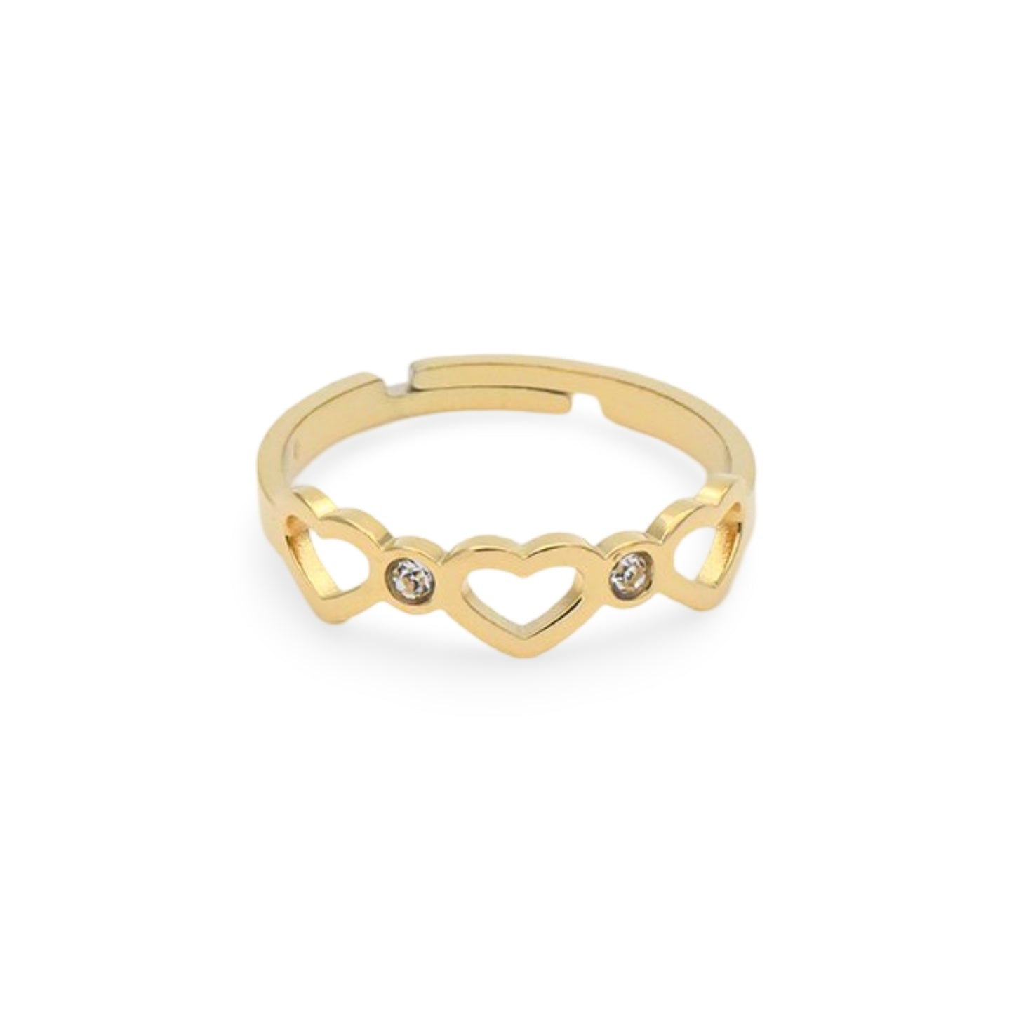 Anello Cuori e Cristalli