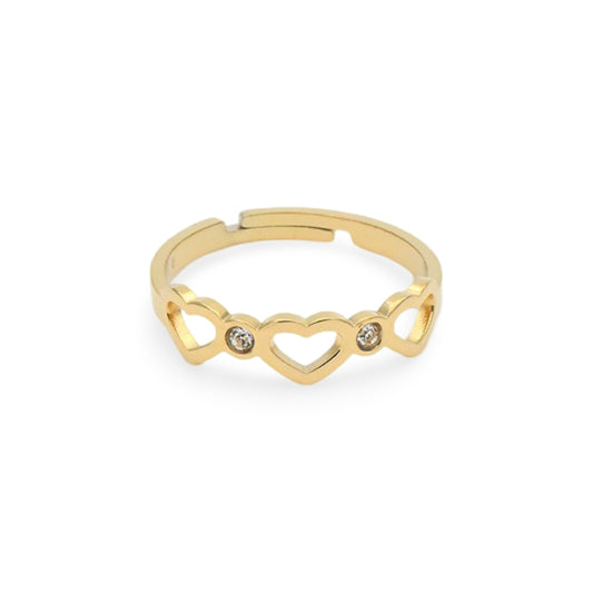 Anello Cuori e Cristalli