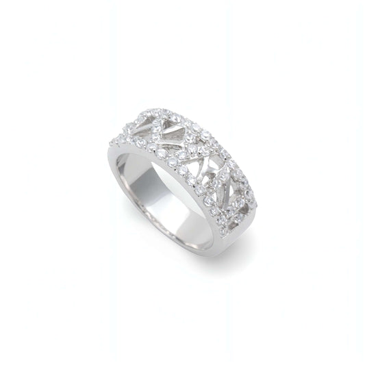 Anello in Argento e Zirconi