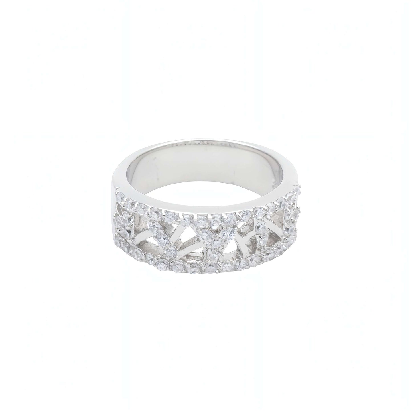 Anello in Argento e Zirconi