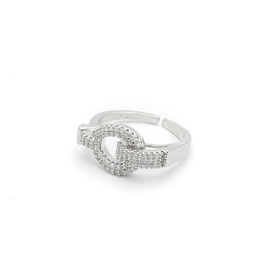 Anello Fibbia Argentato