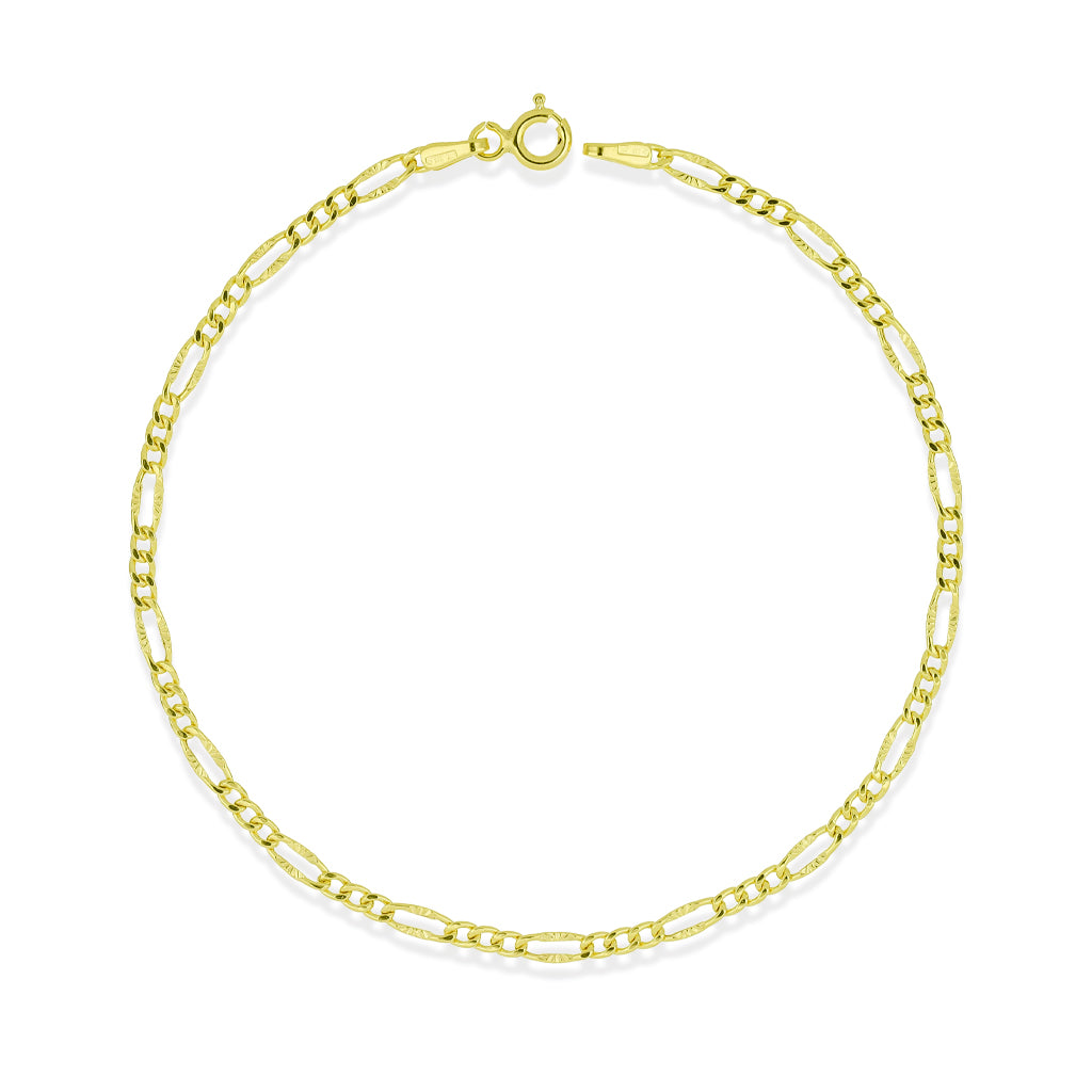 Bracciale 3+1 in Oro Giallo 9 Carati - 375
