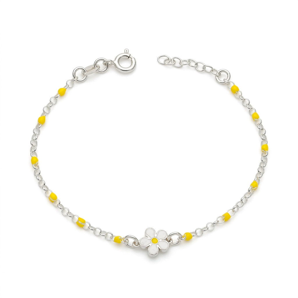 Bracciale Bimba Fiore in Argento Gioielli in Argento