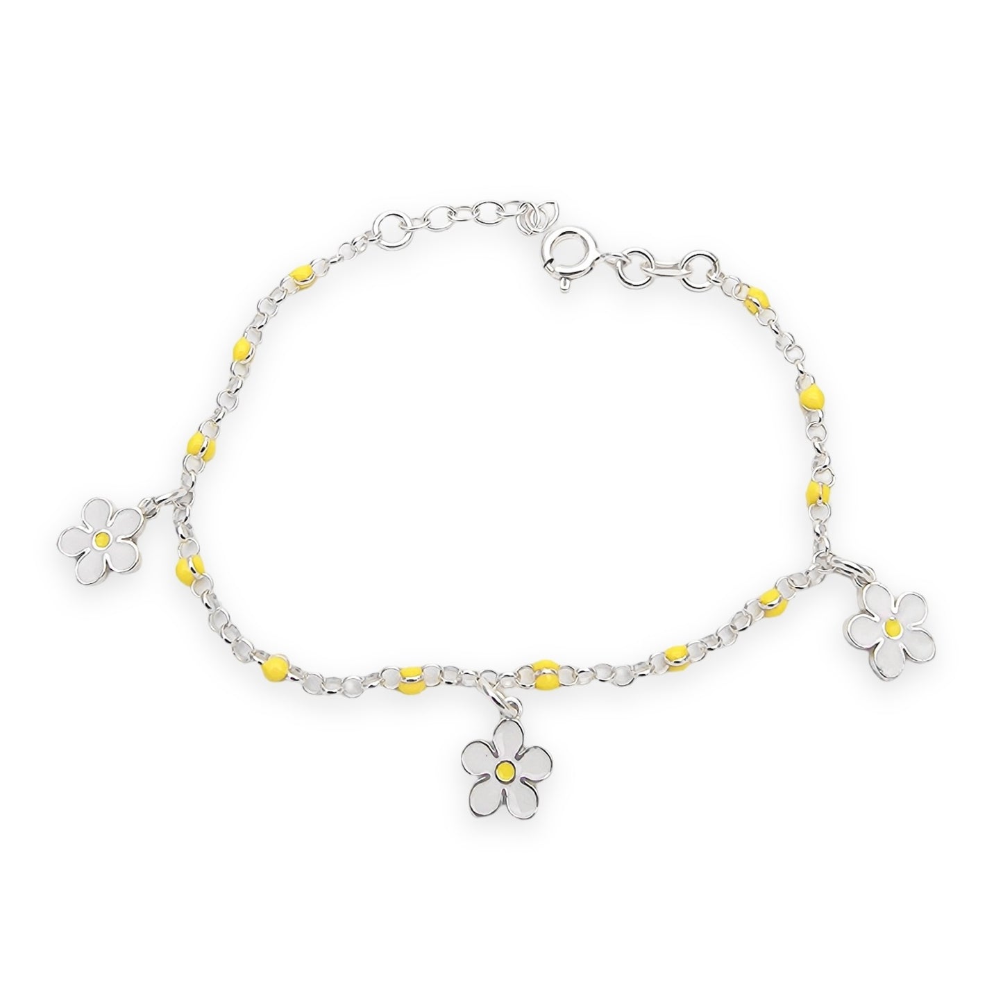 Bracciale Bimba Fiorellini in Argento