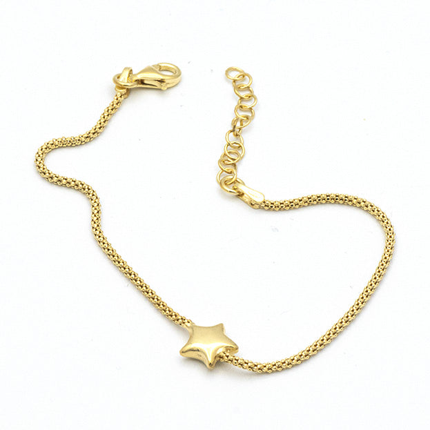 Bracciale Stella in Argento Dorato
