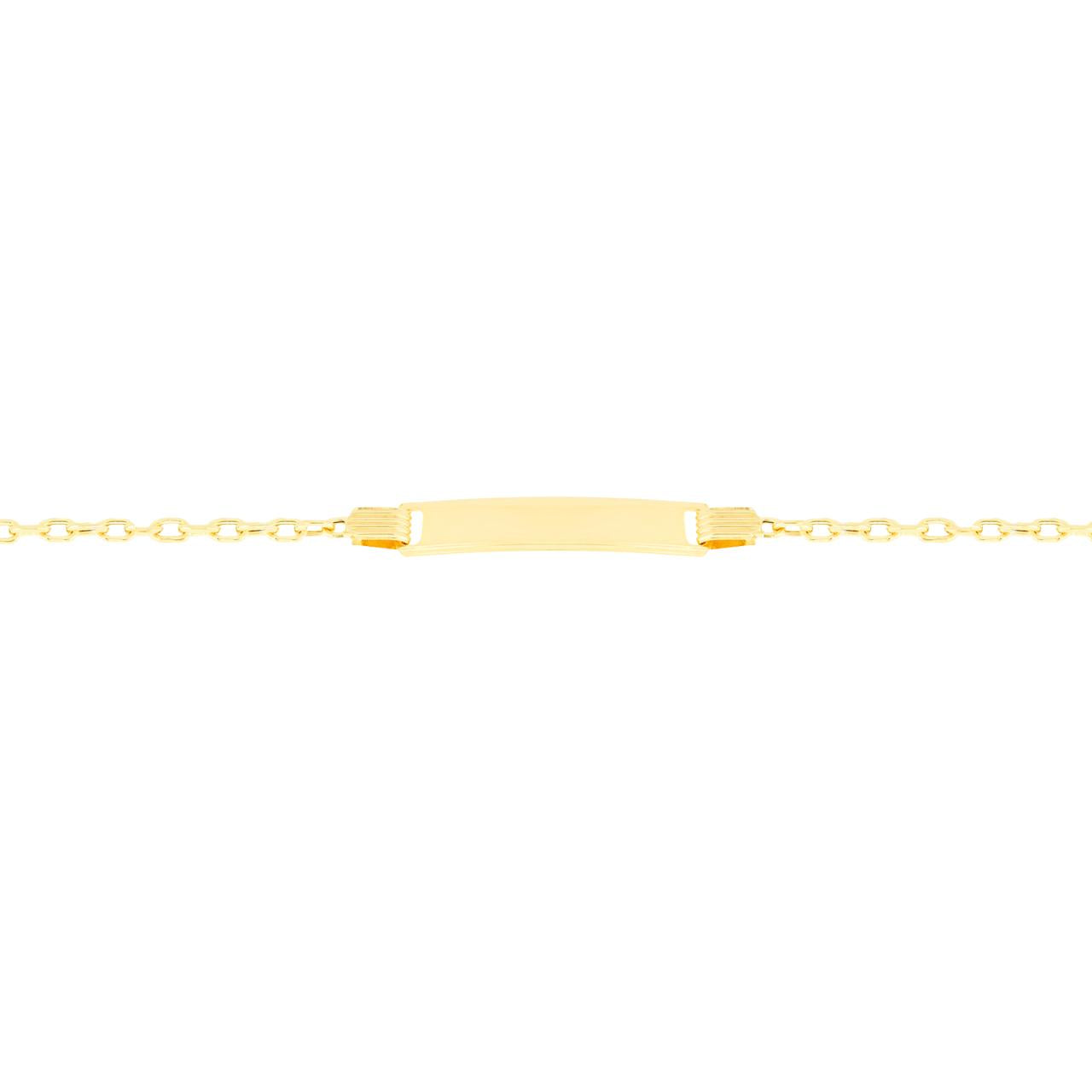 Bracciale Targhetta Bimbo in Oro
