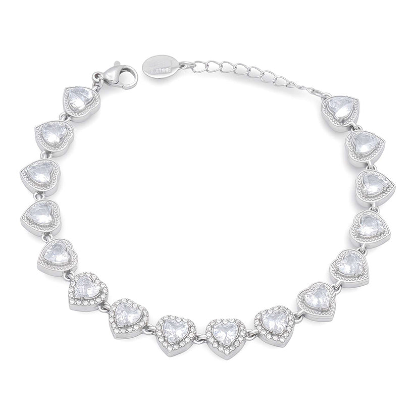 Bracciale Tennis Cuori