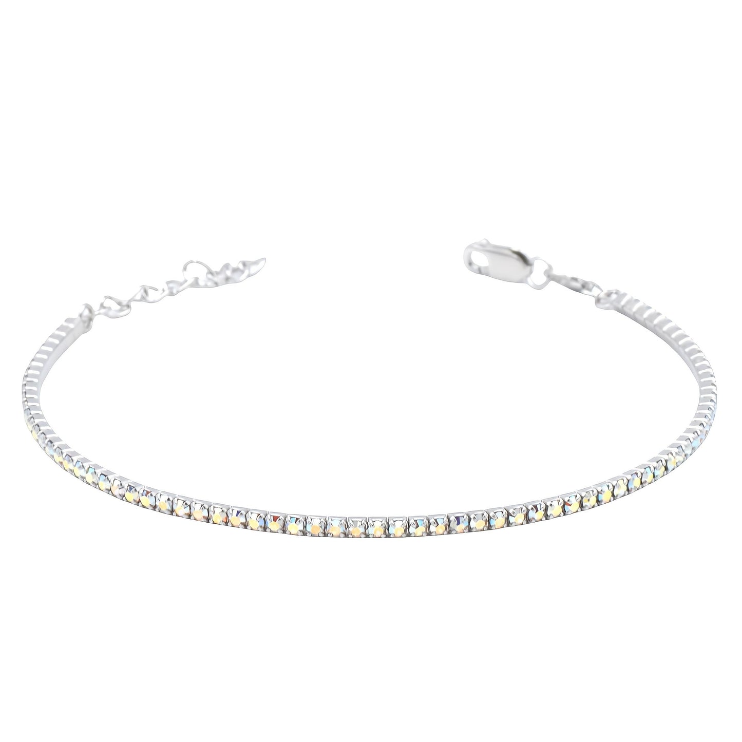 Bracciale Tennis in Argento Pietre Hologram