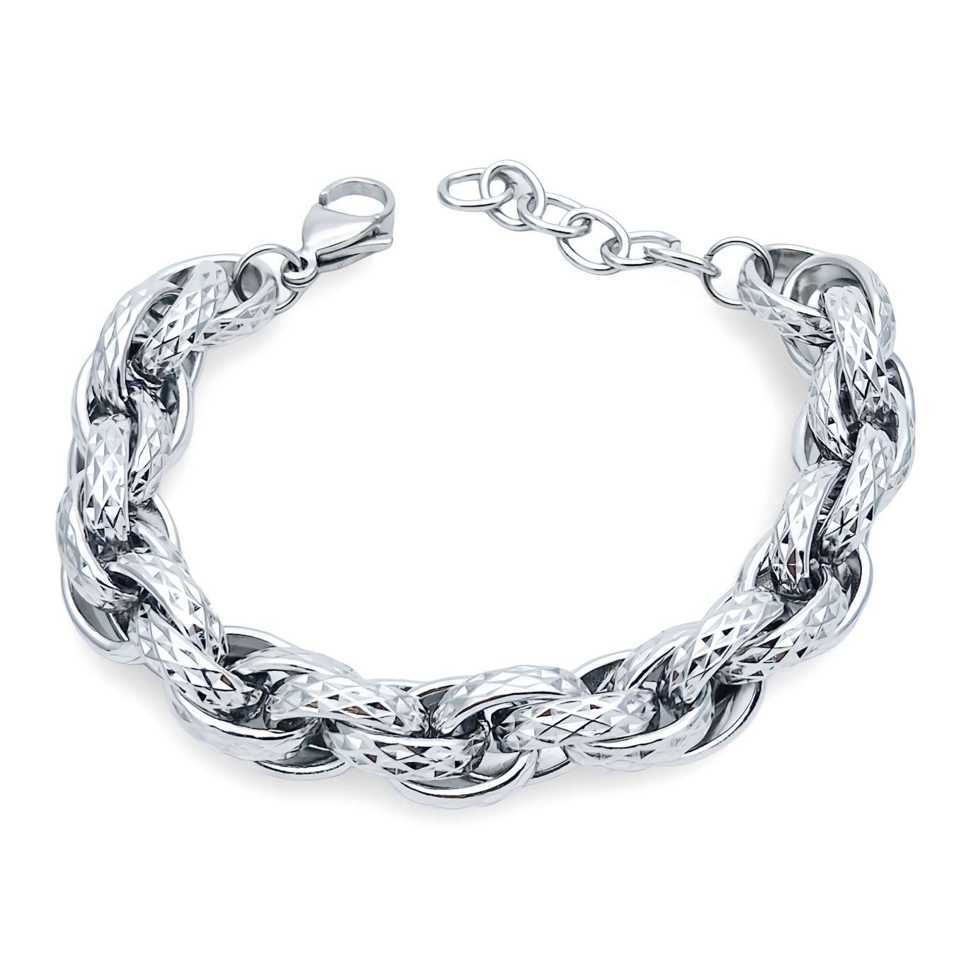 Bracciale Intrecciato Argentato