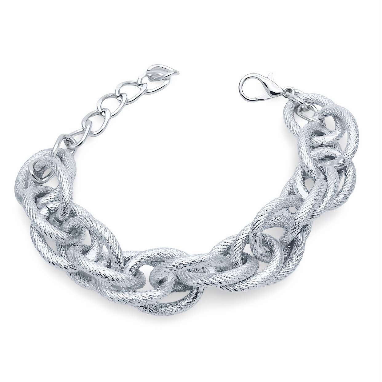 Bracciale a Catena Argentato