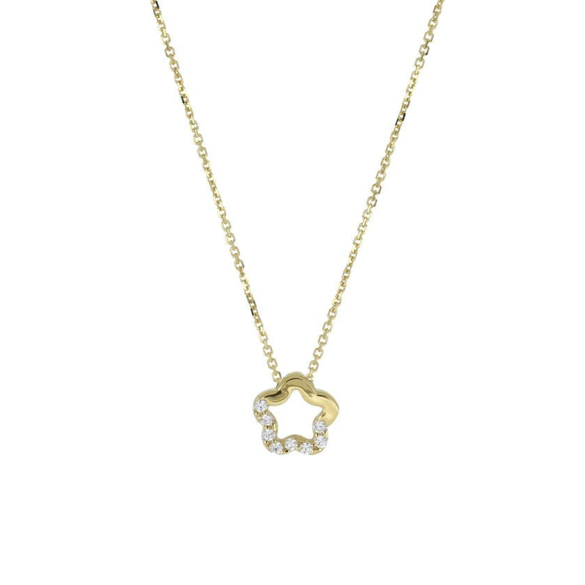 Collana Fiore in Oro Giallo