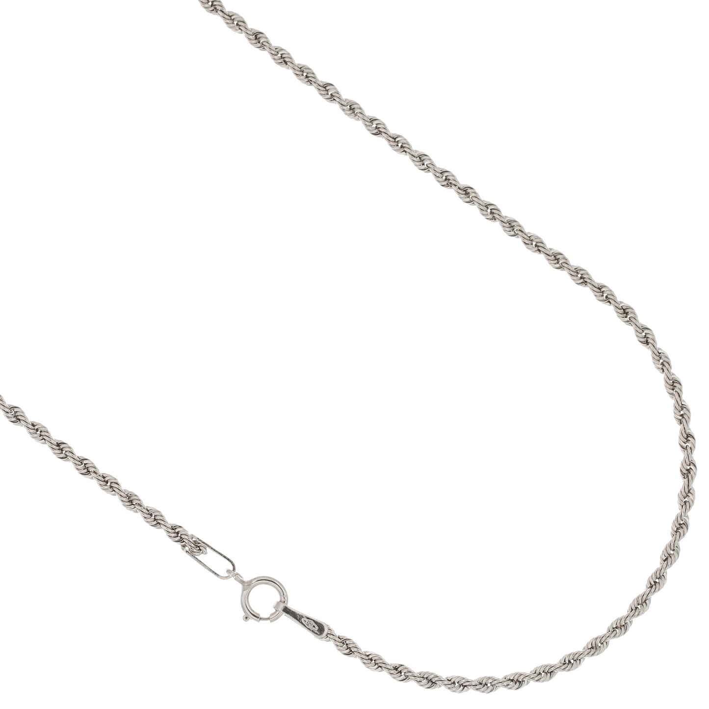 Collana Fune Laser in Oro Bianco