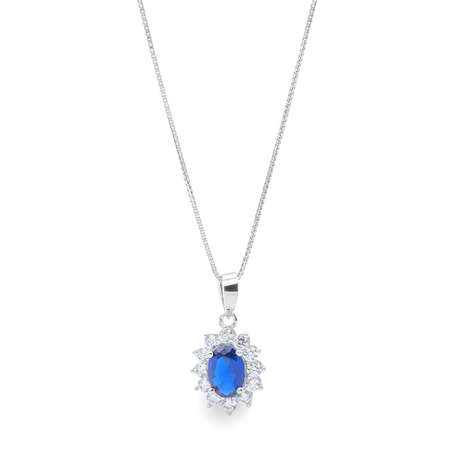 Collana Kate Blu in Argento