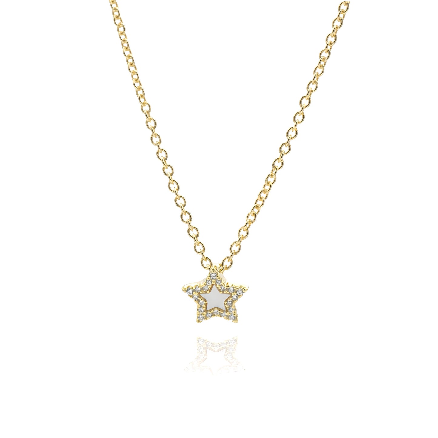 Collana Stella in Argento e Madreperla