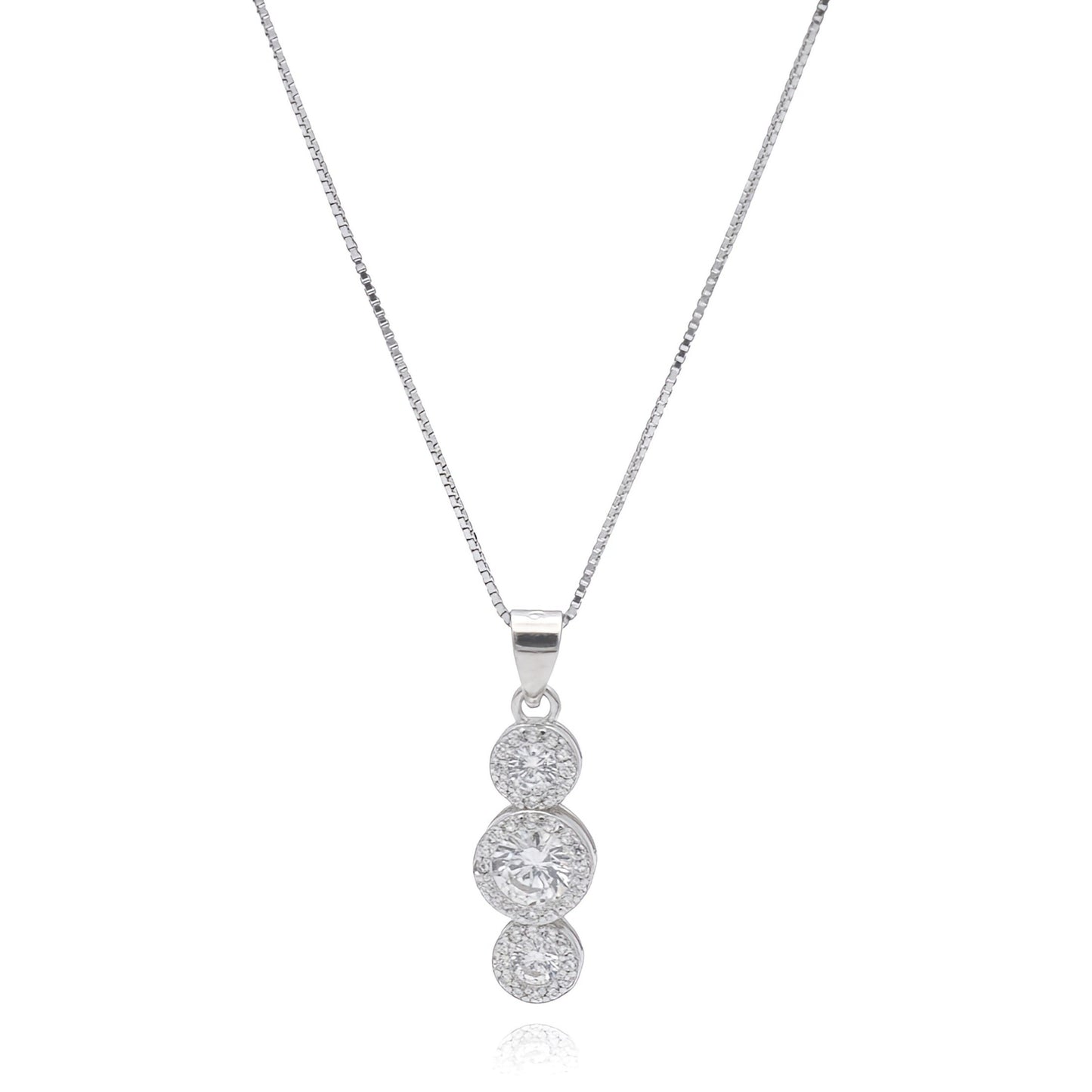 Collana Trilogy in Argento
