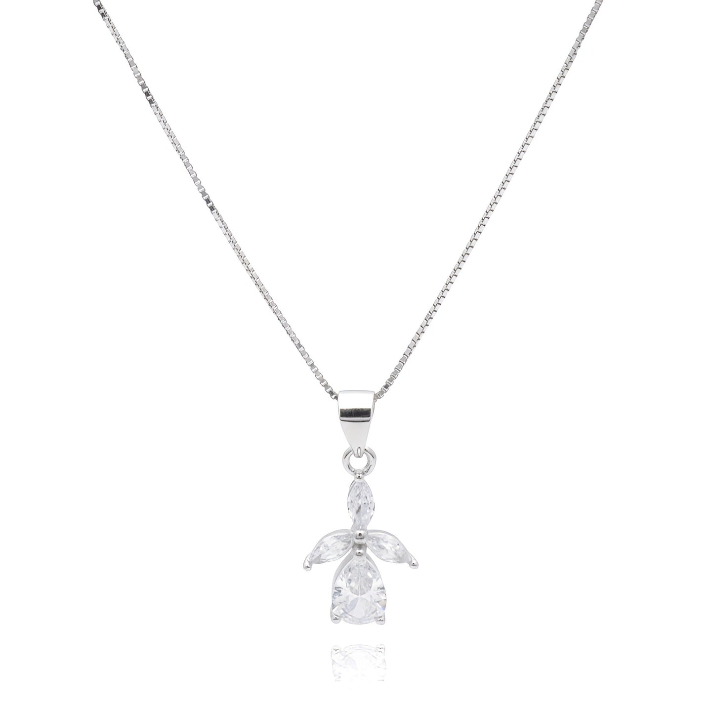 Collana in Argento e Cristalli