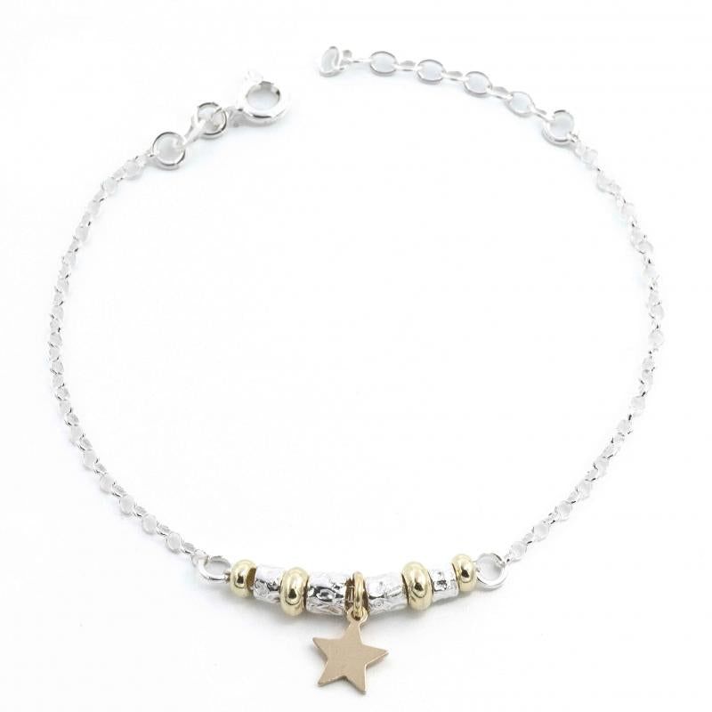 Bracciale Pepite e Stella Dorata