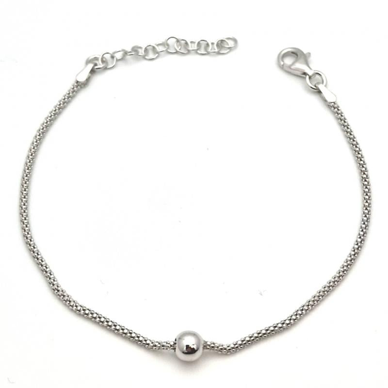 Bracciale In Argento Con Sfera