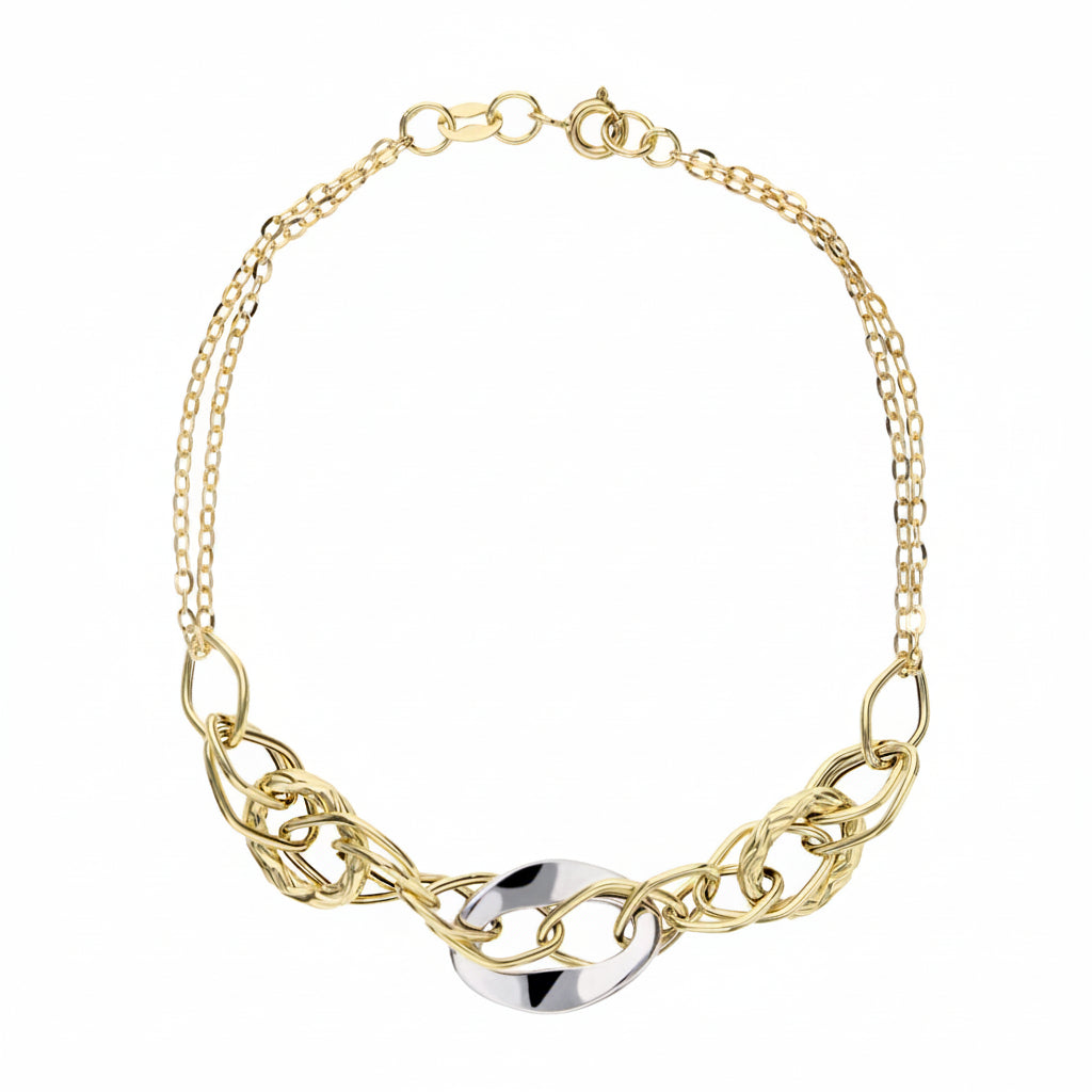 Bracciale a Catena da Donna in Oro 18 Carati Gioielli in Oro