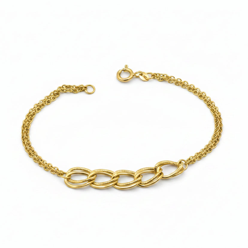 Bracciale "Intrecci d'Autore" in Oro Giallo 18 Carati
