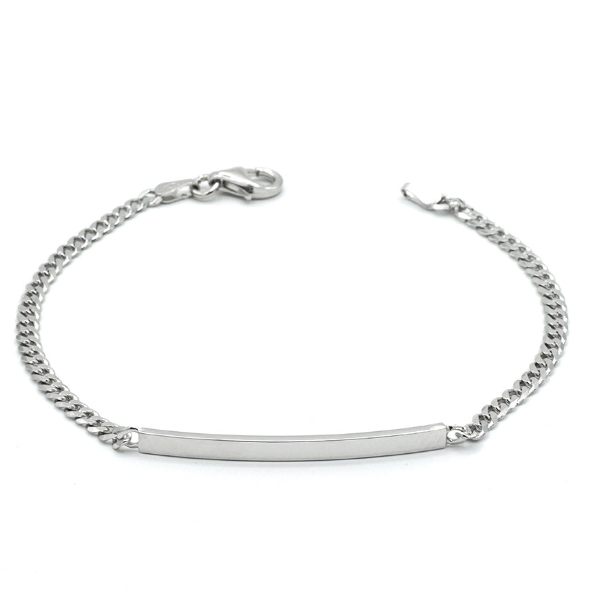 Bracciale Targhetta Uomo in Argento