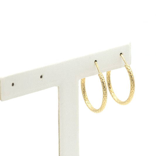 Cerchi in Oro Giallo Sfaccettati