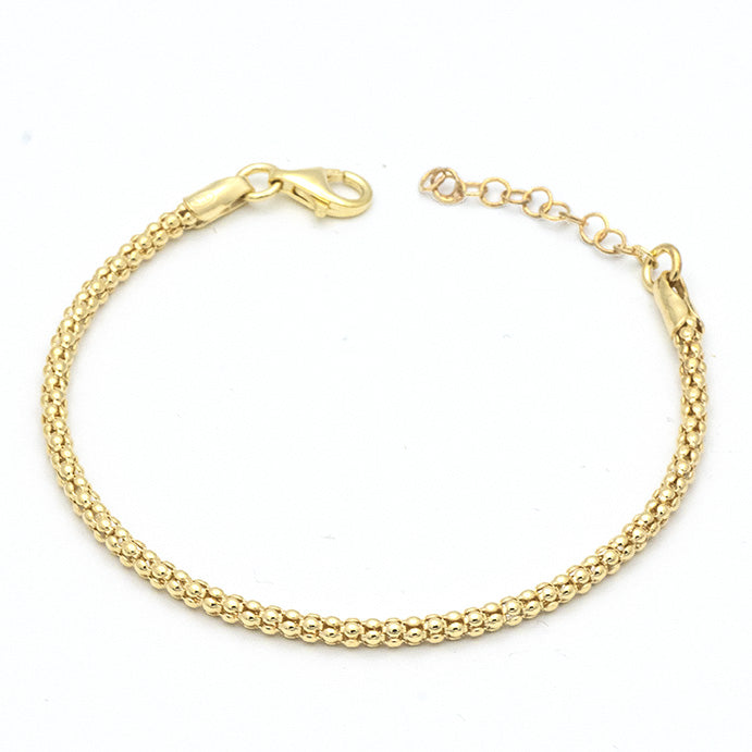 Bracciale Popcorn in Argento Dorato