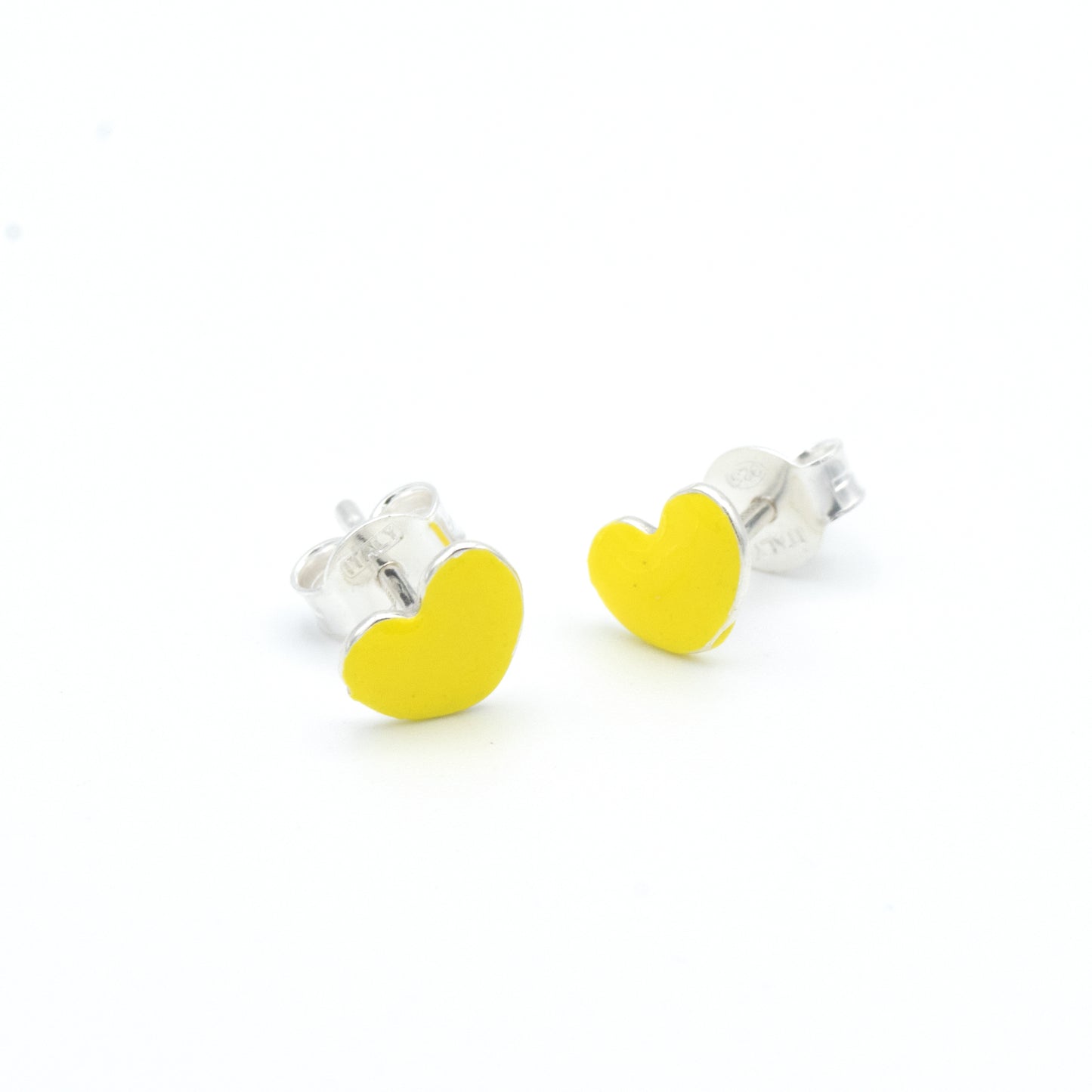 Orecchini Bimba Cuori in Argento