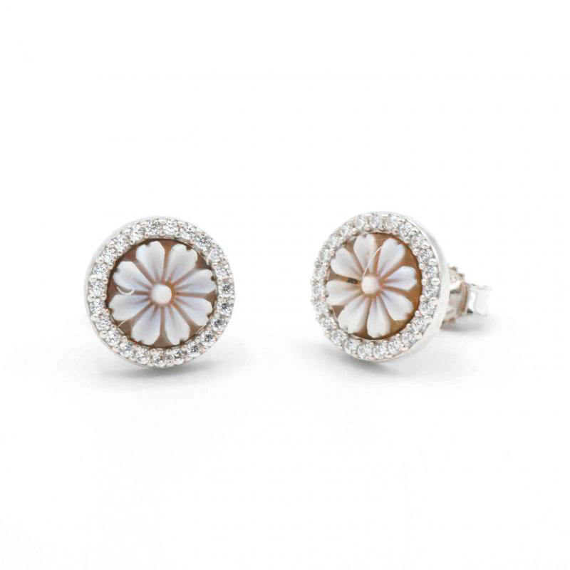 Orecchini In Argento Con Cammeo