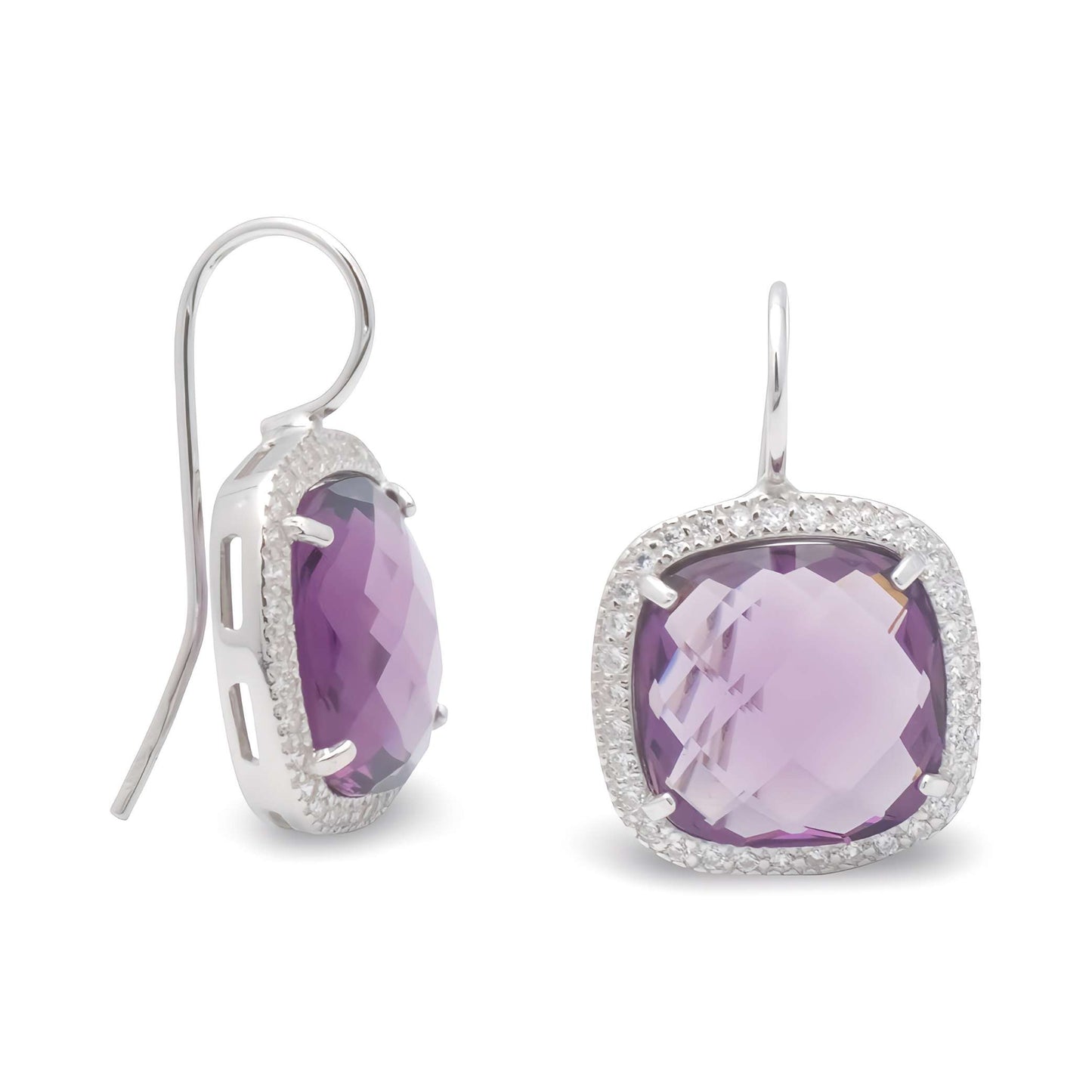 Orecchini in Argento Pietra Viola