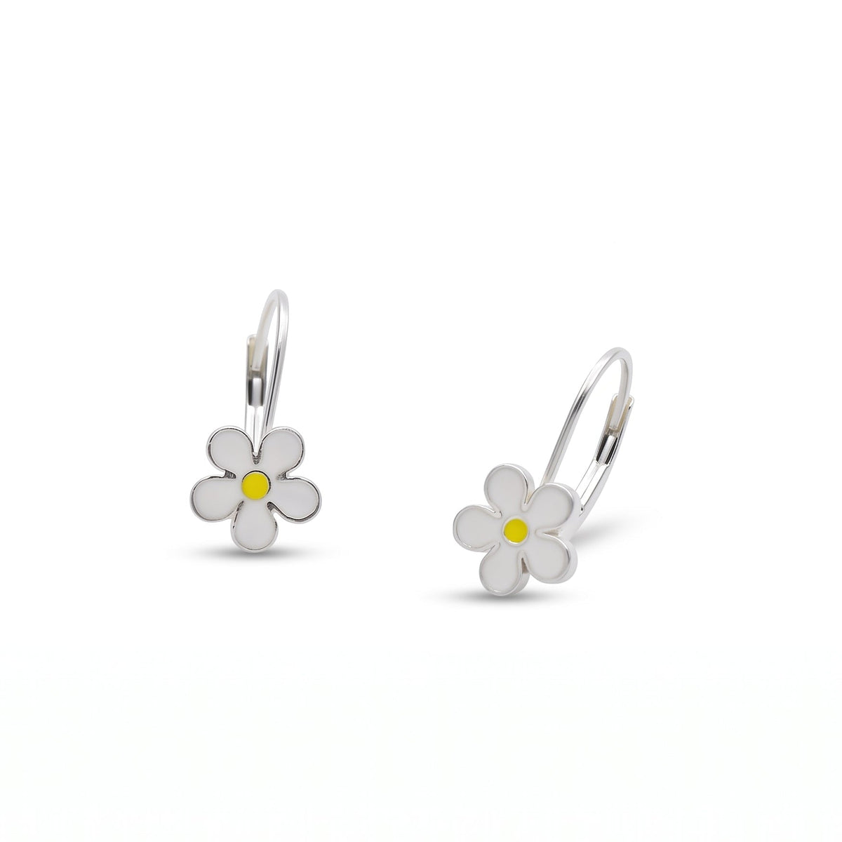 Orecchini per Bambina in Argento 925 Margherita Smaltata Gioielli in Argento