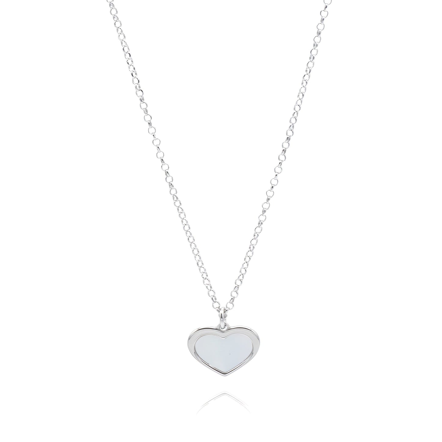 Collana in Argento Cuore e Madreperla