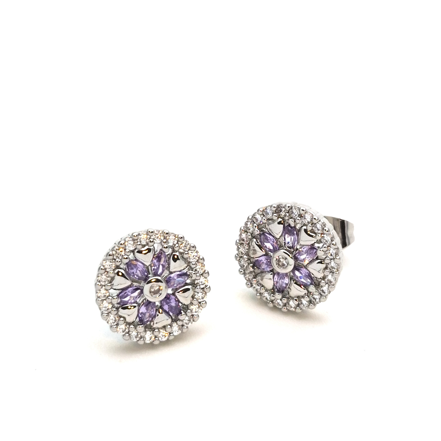 Orecchini a Bottone Colorati