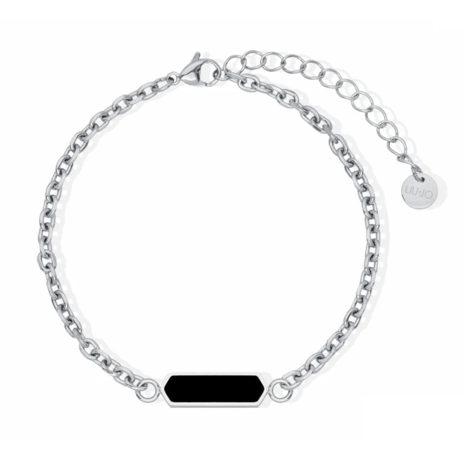 Bracciale Uomo Liu Jo con Targhetta Onice MLJ595