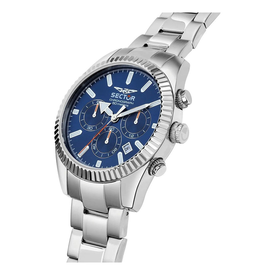 Orologio Uomo Cronografo Sector 240 Acciaio e Blu