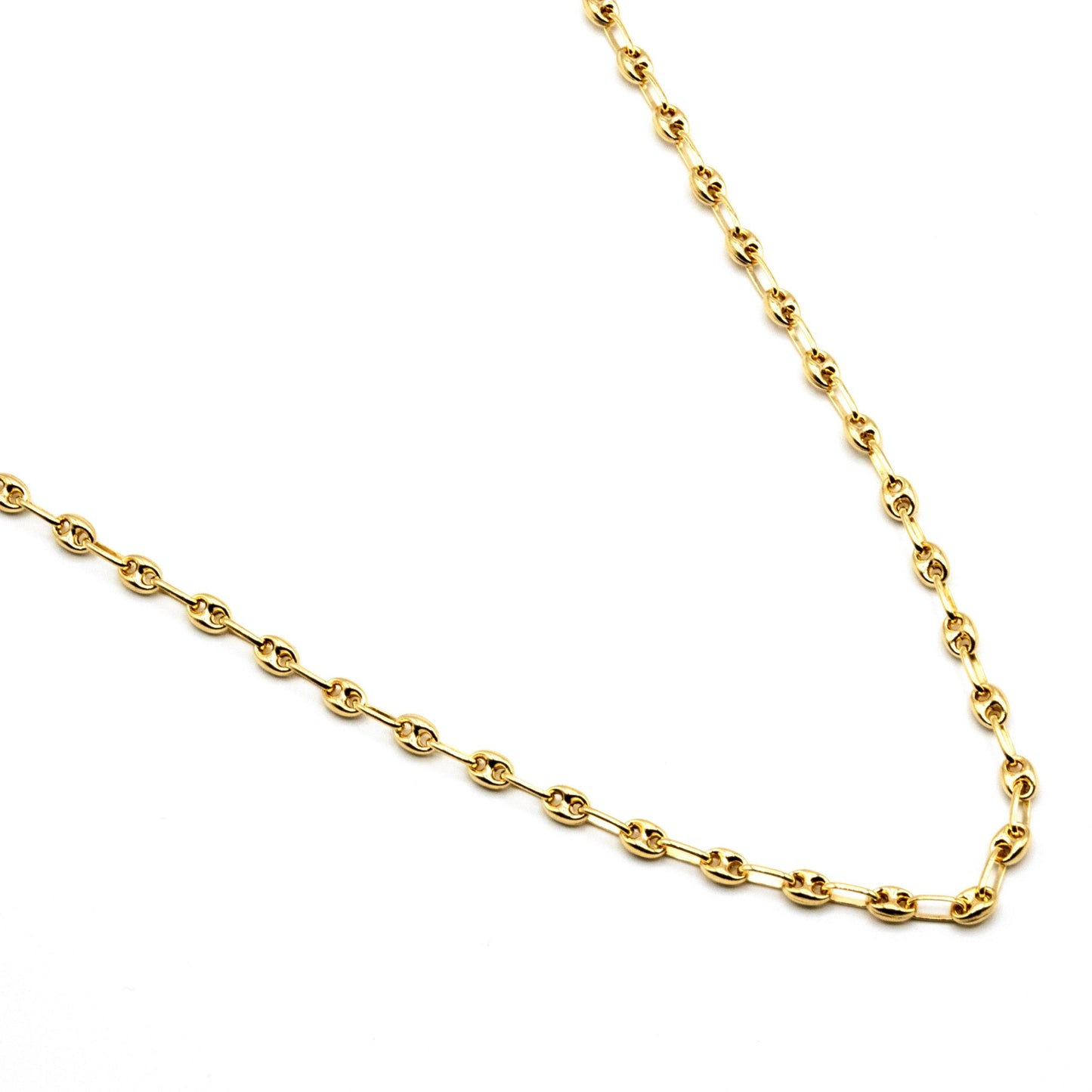 Collana Da Uomo In Oro Maglia Marina Alternata