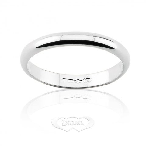 Fede classica 3 gr oro bianco