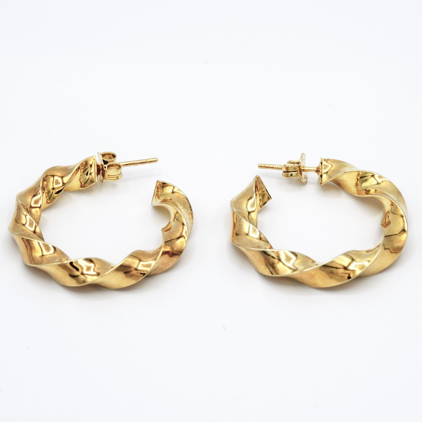 Orecchini Torchon In Argento Dorato