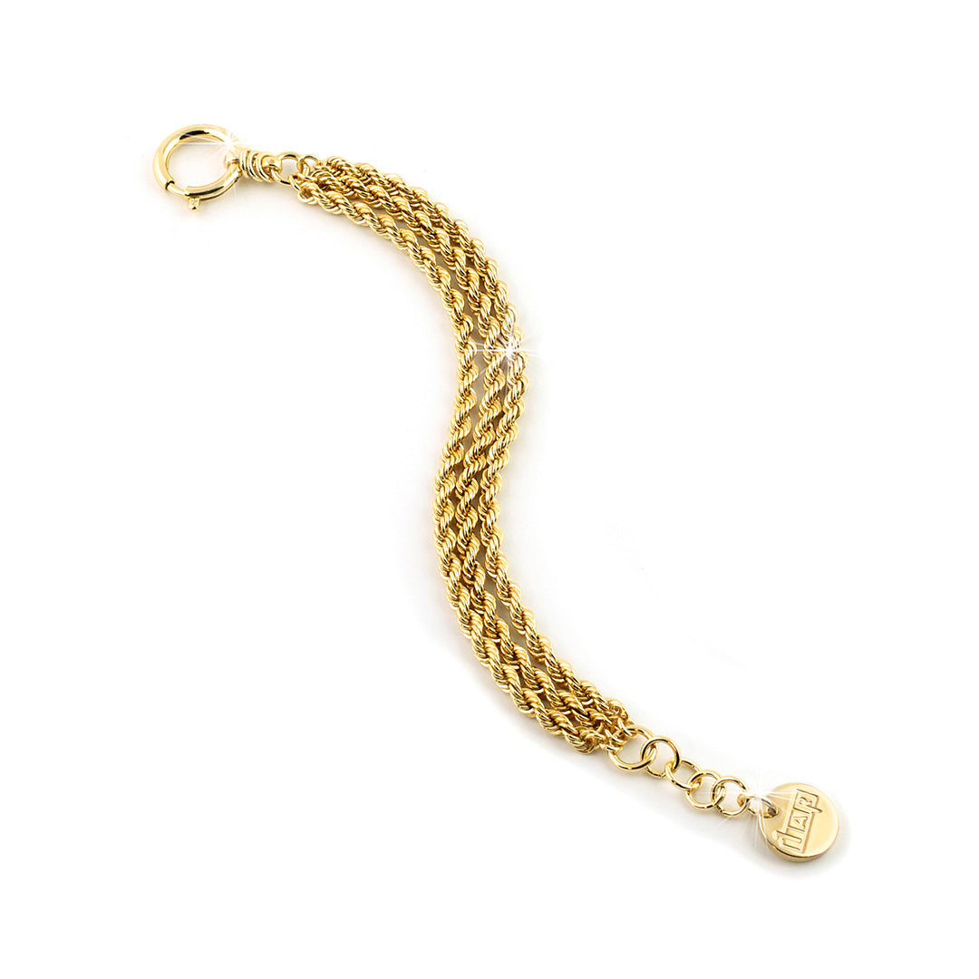 Bracciale in bronzo dorato