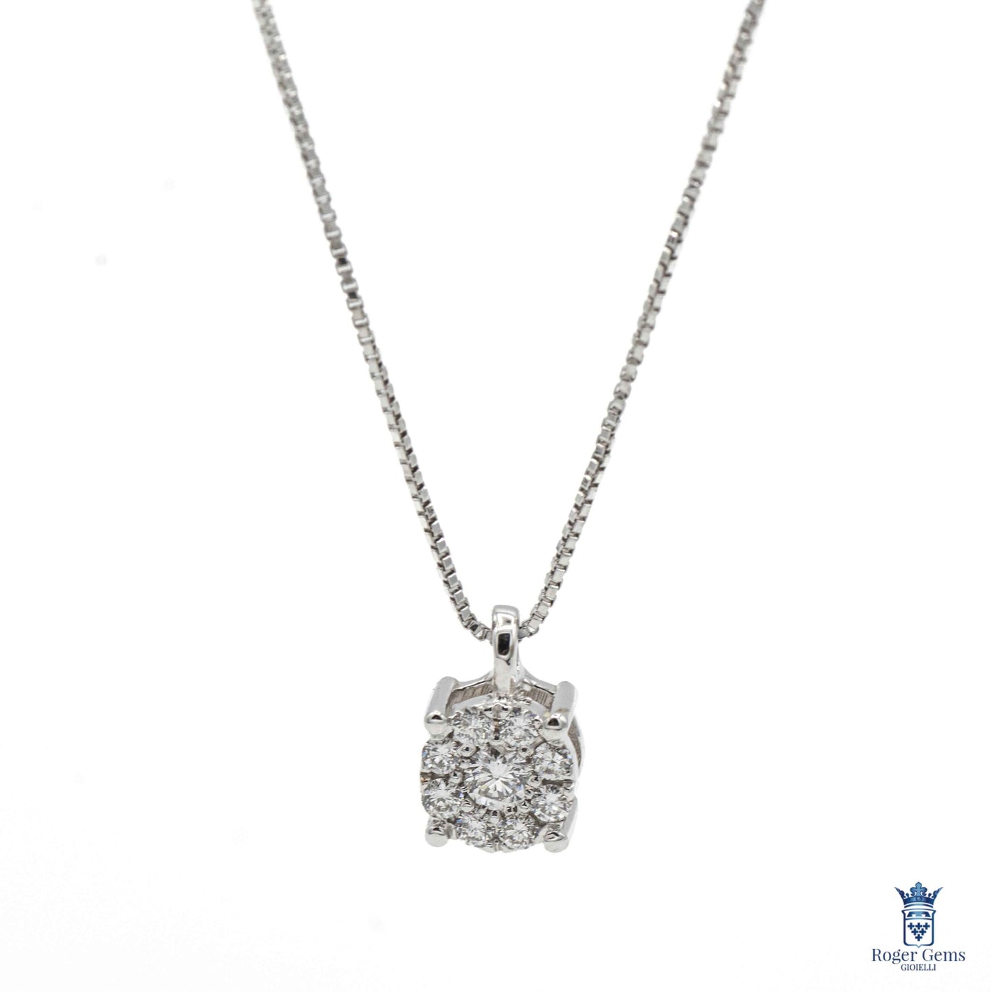 Catenina in oro con pendente magic e diamanti