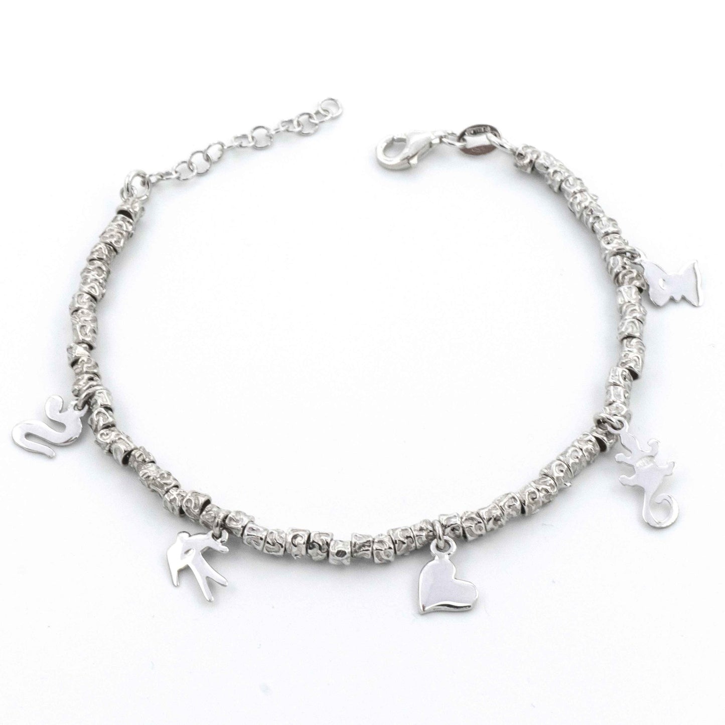 Bracciale Pepite In Argento Modello DODO Con Charms