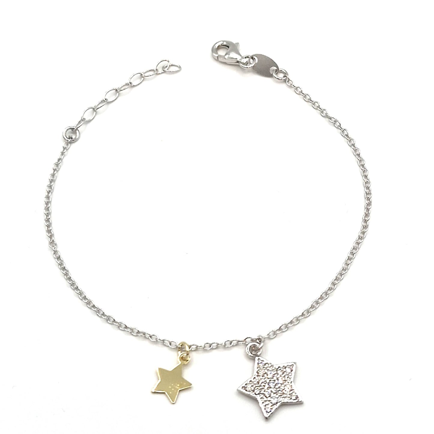 Braciale stelle in Argento
