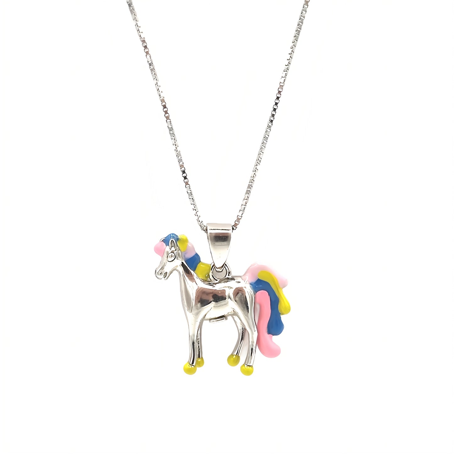 Collana Bimba Unicorno in Argento