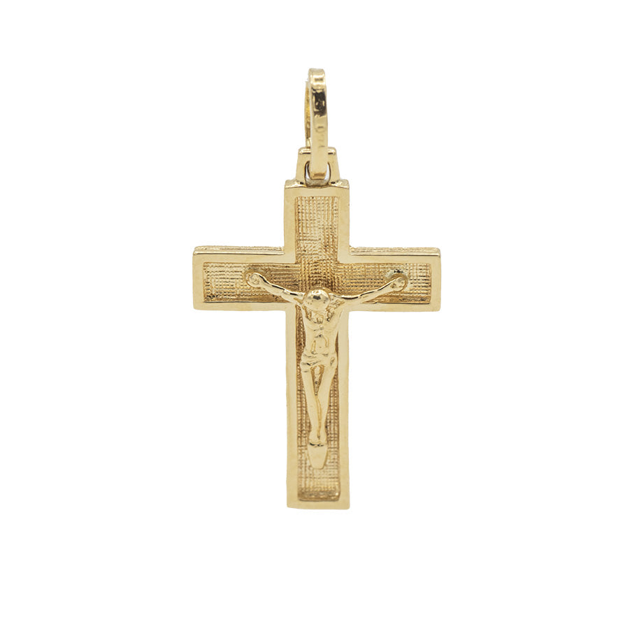 Croce con Cristo in Oro Giallo