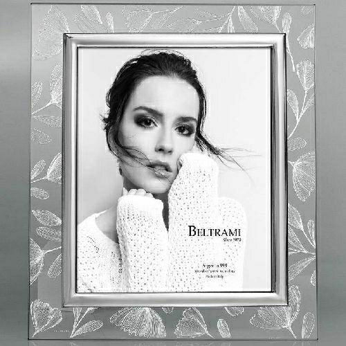 Porta Foto In Vetro Silver Foil