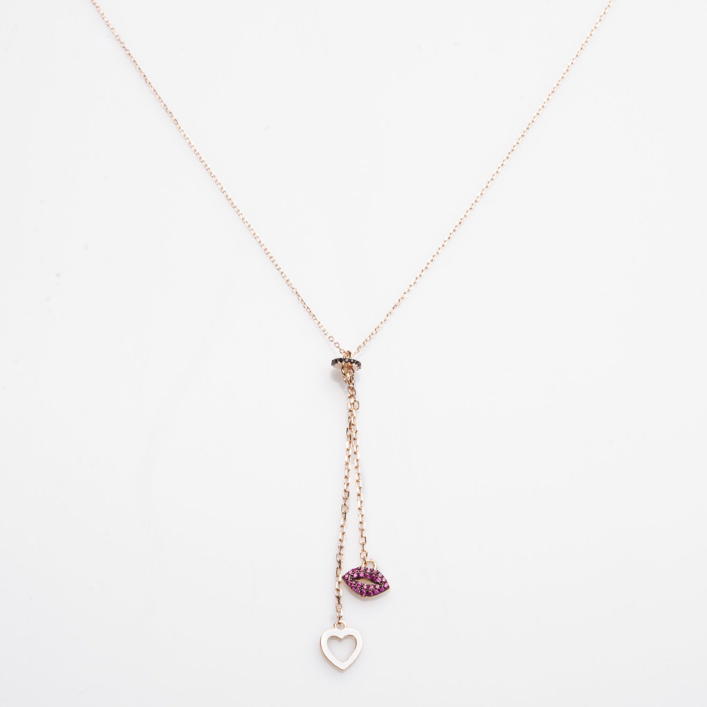 Collana In Argento Kiss&Love