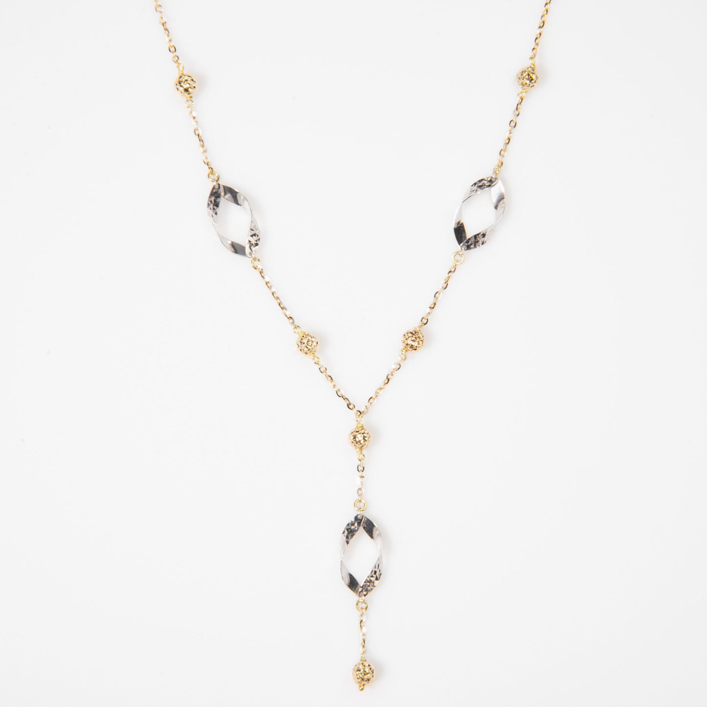 Girocollo In Oro Con Elementi Martellati